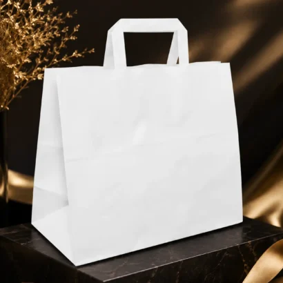 Blokbodem Zakken Virgin WIT 22X10X28cm - Karton & papier