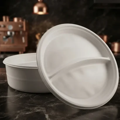 Compartment Dinner Plate - Plastic